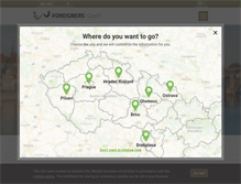 Tablet Screenshot of foreigners.cz